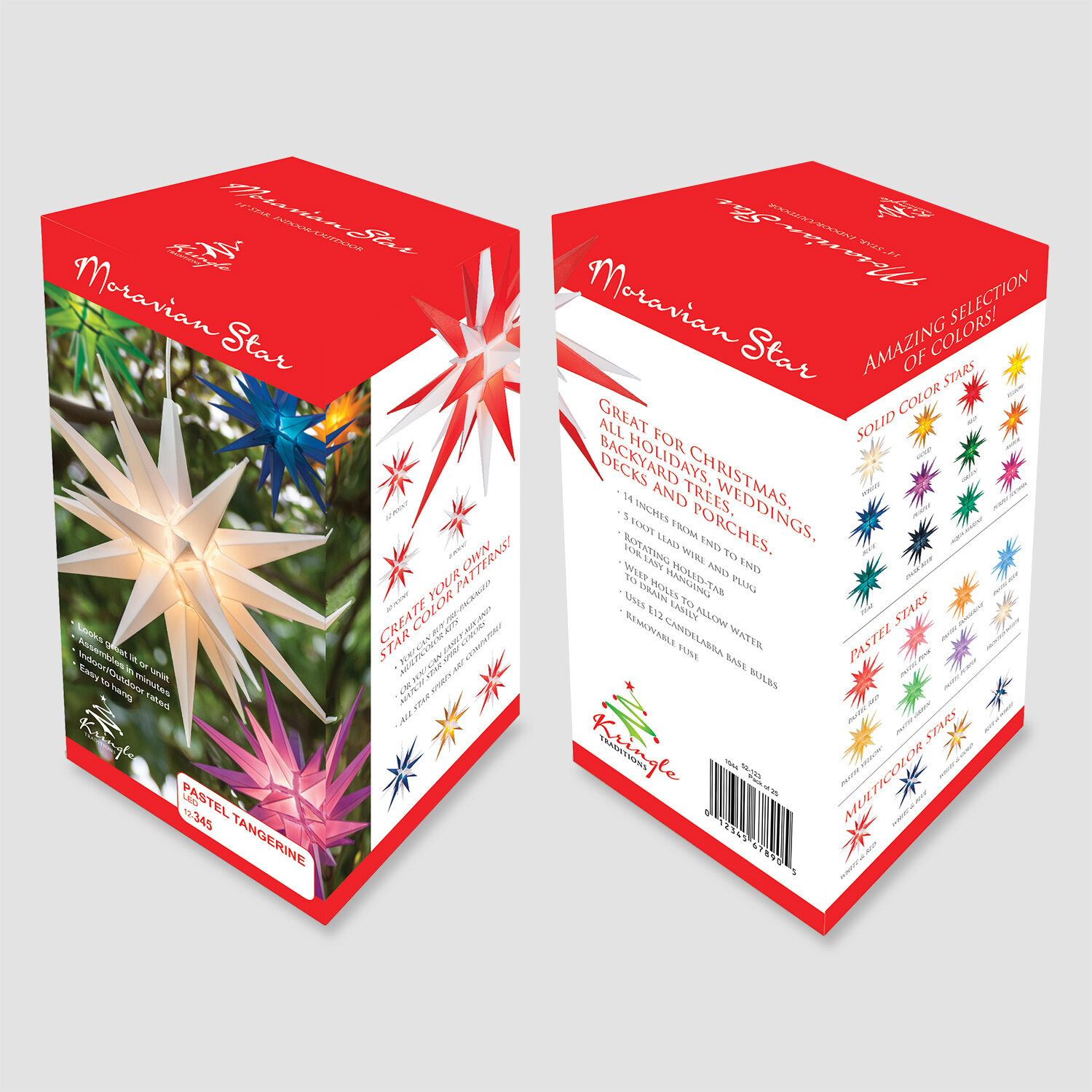 Lighted Moravian Star, Blue LED - Yard Envy