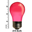 A15 Colored Party Bulbs, Pink Opaque