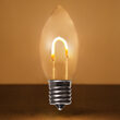 C9 Shatterproof FlexFilament Vintage LED Light Bulb, Warm White