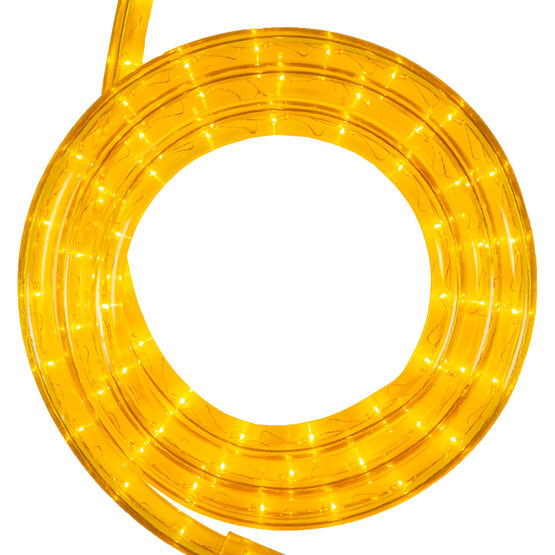 18' Yellow Rope Light, 120 Volt, 1/2"