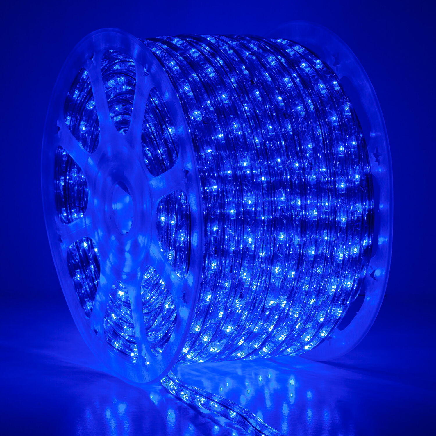 150 Blue LED Rope Light 2 Wire 1 2