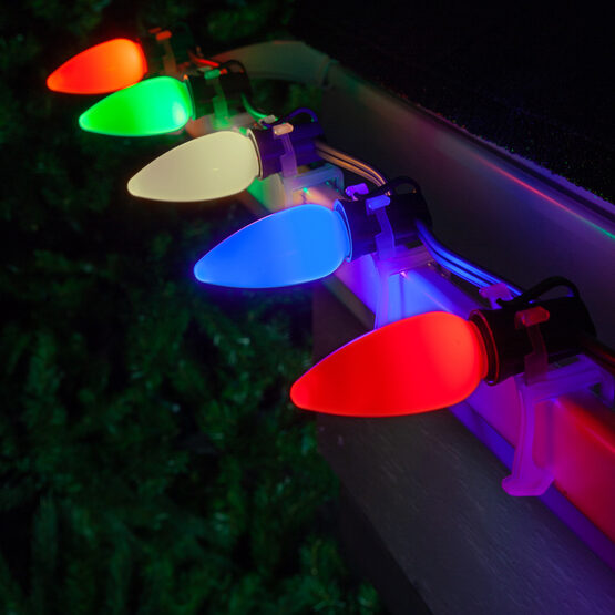 C9 Smooth OptiCore<sup>&reg</sup> LED Light Bulbs, Multicolor