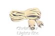 White Power Cord For Golden Canopy Lights