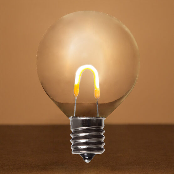 G50 Shatterproof FlexFilament TM Vintage LED Light Bulb, Warm White, E17 Base