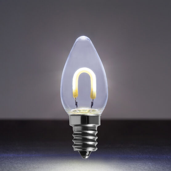 Vintage LED Night Light Bulb - C7 LED Candelabra Bulb with