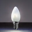 C7 FlexFilament Vintage LED Light Bulb, Cool White, Satin Glass