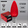 OptiCore C9 Commercial LED String Lights, Red, 25 Lights, 25'