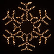 31.5" 36 Point Hexagon Center Snowflake, Clear Lights 