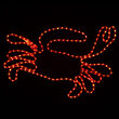 18" Rope Light Crab Motif, Red Lights 