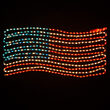18" Rope Light Patriotic Flag 