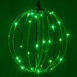 8" Fairy Light Ball, Fold Flat Green Frame, Green LED