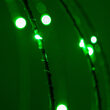 8" Fairy Light Ball, Fold Flat Green Frame, Green LED