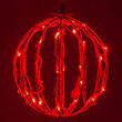 8" Light Ball, Fold Flat Red Frame, Red LED