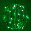 8" Light Ball, Fold Flat Green Frame, Green LED