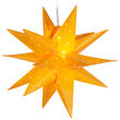 17" Yellow Aurora Superstar TM Folding Star Lantern, Fold-Flat, LED Lights 