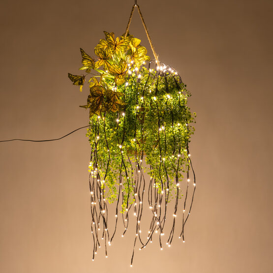 36" Brown Falling Willow LED Lighted Branches, Warm White Lights, 1 pc