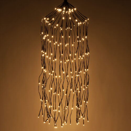 36" Brown Falling Willow LED Lighted Branches, Warm White Lights, 1 pc
