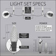 75' Patio String Light Set, 75 Red, White and Blue C9 OptiCore LED Bulbs