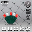 4' x 6' 5mm LED Net Lights, Red, Cool White Twinkle, Green Wire