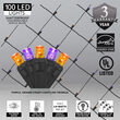 4' x 6' 5mm Halloween LED Net Lights, Purple, Orange, Black Wire