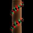 9' Garland Lights, 300 Red/Green Lamps, Green Wire
