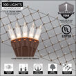Trunk Wrap Lights, 2' x 8', Clear, Brown Wire
