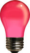 A15 Colored Party Bulbs, Pink Opaque