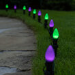 Smooth OptiCore C7 LED Walkway Lights, Green / Purple, 4.5" Stakes, 50'
