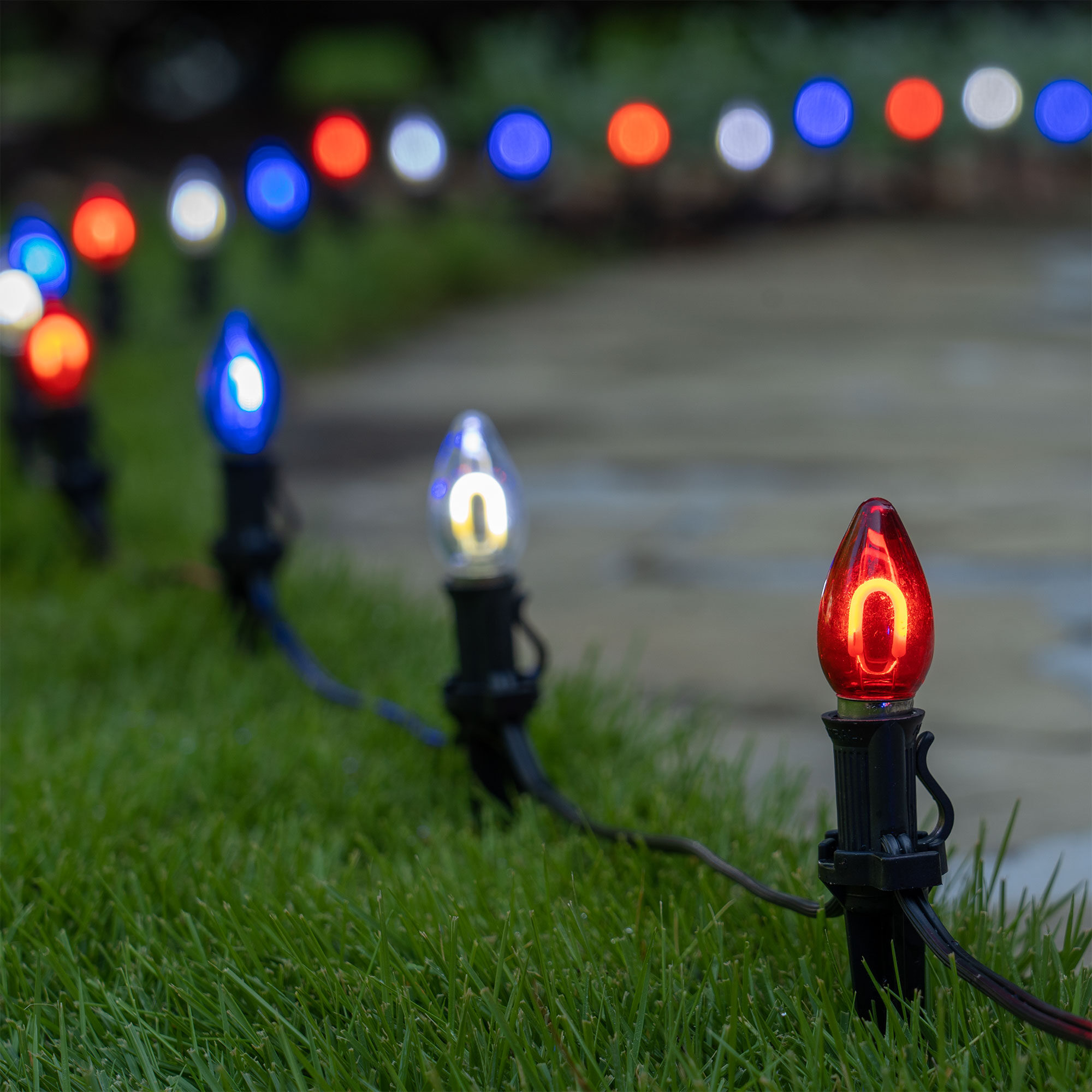 walkway light stakes