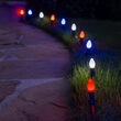 Smooth OptiCore C7 LED Walkway Lights, Red / White / Blue, 4.5" Stakes, 75'