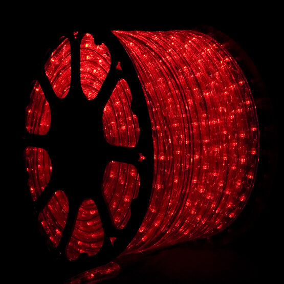 153' Red LED Rope Light, 120 Volt, 1/2"