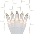 150 Commercial Icicle Lights, Clear, White Wire