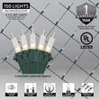 4' x 6' Commercial Net Lights, Clear, Green Wire