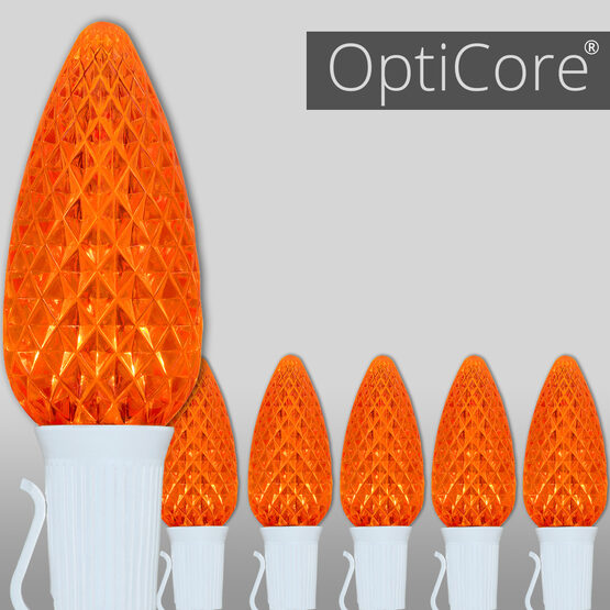 OptiCore C9 Commercial LED String Lights, Amber, 50 Lights, 50'