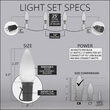 Smooth OptiCore C9 Commercial LED String Lights, Warm White, 25 Lights, 25'