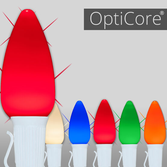 Smooth OptiCore C9 Commercial LED String Lights, Multicolor Twinkle, 25 Lights, 25'