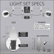 Smooth OptiCore C7 Commercial LED String Lights, Cool White, 25 Lights, 25'