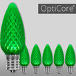 C9 OptiCore LED Light Bulbs, Green