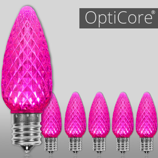 C9 OptiCore LED Light Bulbs, Pink