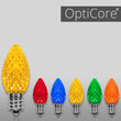 C7 OptiCore<sup>&reg</sup> LED Light Bulbs, Multicolor