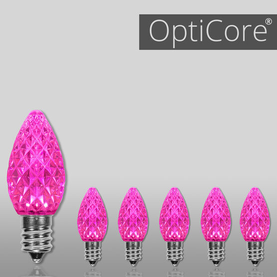 C7 OptiCore LED Light Bulbs, Pink