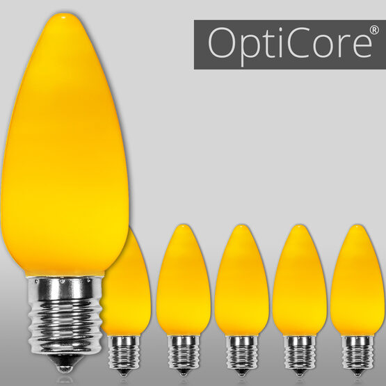 C9 Smooth OptiCore<sup>&reg</sup> LED Light Bulbs, Gold