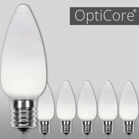 C9 Smooth OptiCore<sup>&reg</sup> LED Light Bulbs, Cool White