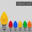 C7 OptiCore LED Light Bulbs, Multicolor Twinkle
