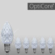 C7 OptiCore LED Light Bulbs, Cool White Twinkle