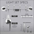 OptiCore C7 LED Walkway Lights, Warm White, 7.5" Stakes, 100'