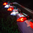 FlexFilament C9 Commercial Shatterproof Vintage LED String Lights, Cool White / Red, 50 Lights, 50'