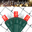 4' x 6' 5mm SoftTwinkle LED Net Lights, Red, Cool White, Green Wire