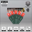 SoftTwinkle Wide Angle LED Mini Lights, Red, Green Wire