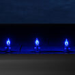 FlexFilament C7 Commercial Shatterproof Vintage LED String Lights, Blue, 15 Lights, 15'